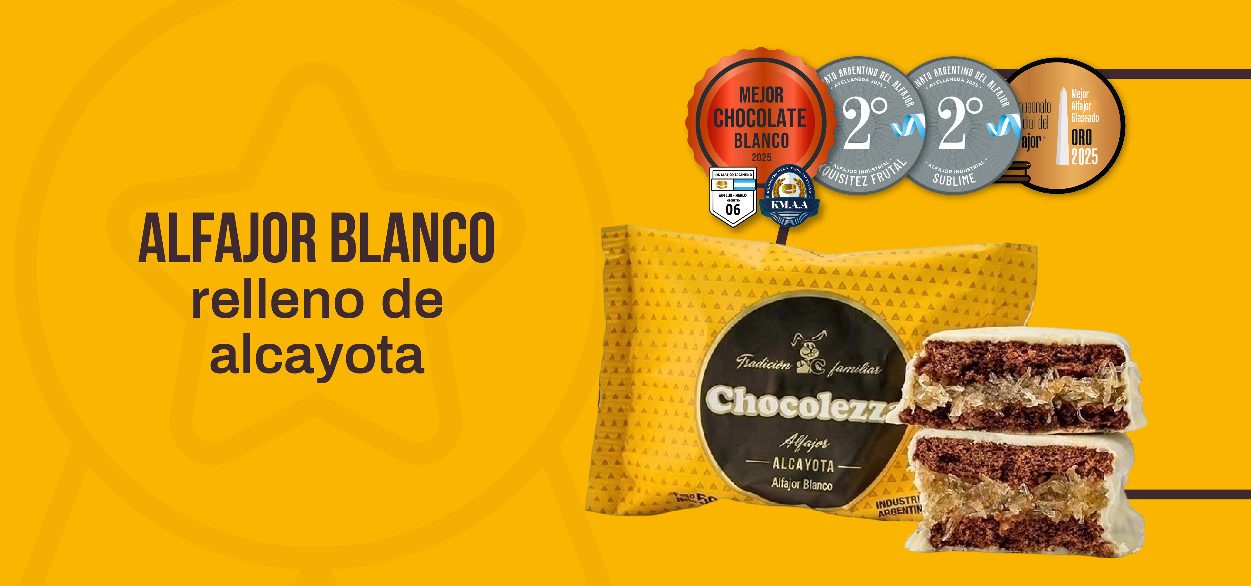 Alfajor Blanco alcayota